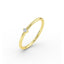 Diamond Thin Gold Ring