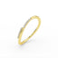 14K Gold Diamond Twisted Wedding Ring