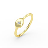 Diamond Evil Eye Gold Ring