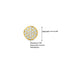 14K Gold Round Diamond Earrings
