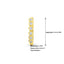 14K Gold Diamond Hoop Earrings