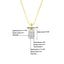 Bezel Set Diamond Solitaire Necklace