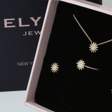14K Gold Floral Diamond Necklace