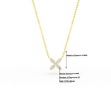 Diamond Pave Mini Flower Necklace