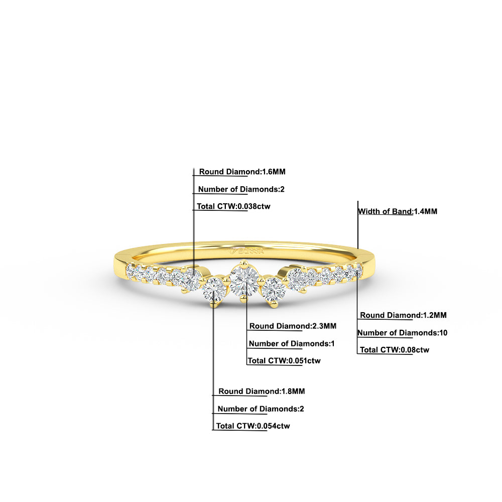 Gold Multi-Stone Diamond Ring
