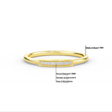 Gold Diamond Micro Pave Ring