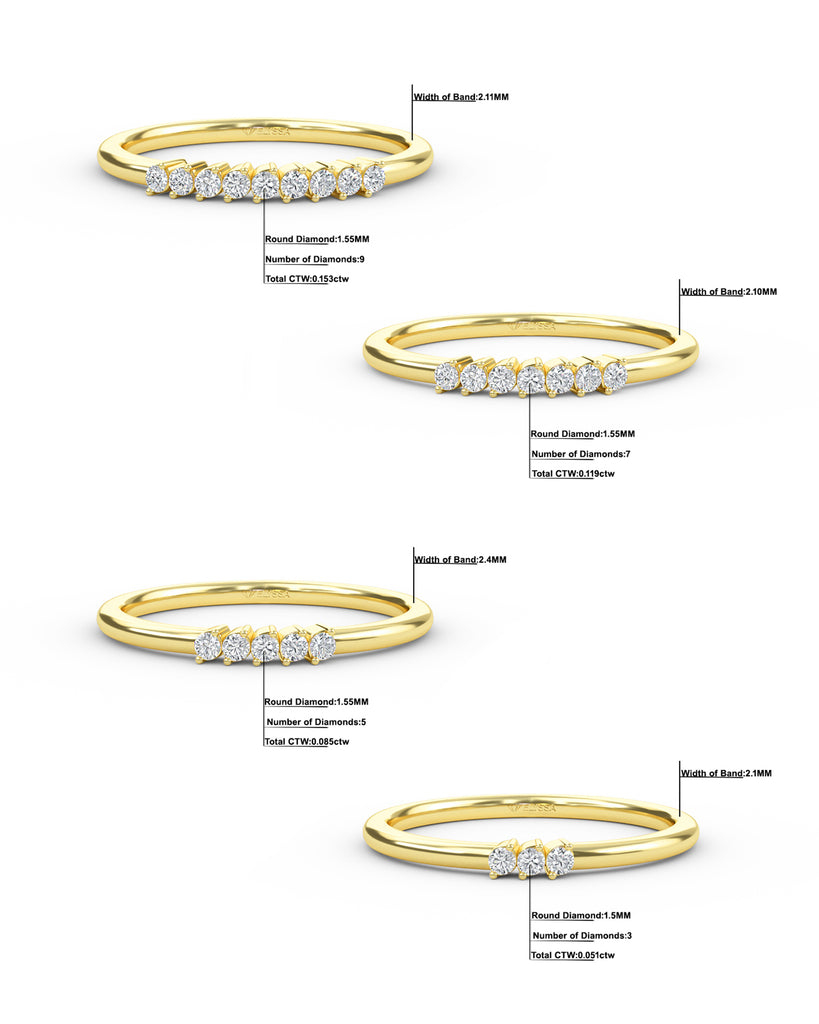Rose Gold Diamond Wedding Band