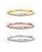 Triple Stone Diamond Wedding Band
