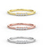 14K Gold 5 Stone Diamond Wedding Band