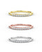 14K Gold 11 Stone Diamond Wedding Band