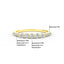 14K Gold 5 Stone Diamond Anniversary Ring