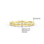 14K Gold Half Eternity Bezel Set Diamond Wedding Band