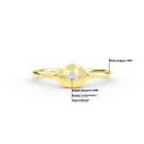 Diamond Evil Eye Gold Ring