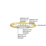 7 Stone Diamond Gold Ring