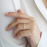 14K Solid Gold Full Eterniy Diamond Wedding Band