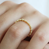 14K Solid Gold Full Eterniy Diamond Wedding Band