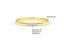 14K Gold 1.6MM 3 Stone Diamond Wedding Band