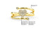 14K Gold Heart Diamond Ring