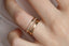 14K Gold Overlaping Plain Wedding Band