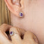 14K White Gold Amethyst Ring