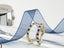 14K Gold 2.2mm Half way Ulternating Diamond and Sapphire Wedding Band