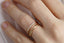 14K Gold 2mm 7 stone Diamond Wedding Band