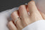 14K Gold 2mm French Cut Half Way Diamond Wedding Band