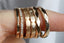 14K Gold 3mm Multi Faceted Wedding Band