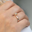 14K Gold Raw Stone Diamond Ring