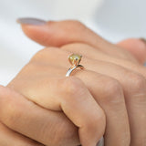 14K Gold Raw Stone Diamond Ring