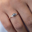 14K Rose Gold Salt and Pepper Diamond Engagement Ring