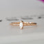 14K Rose Gold Solitaire Diamond Baguette Ring