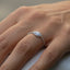 14K White Gold Diamond Evil Eye Ring