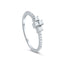  14K Gold Baguette and Round Diamond Ring