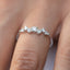  14K White Gold Diamond Cluster Ring 
