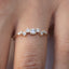  14K White Gold Diamond Cluster Ring 