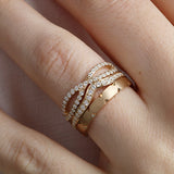 14K Gold 3mm Modern Wedding Band