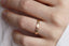 14K Gold 3mm Modern Wedding Band with Diamonds