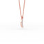 14K Gold Crescent Moon Diamond Necklace