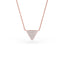 14K Gold Diamond Pave Triangle Necklace