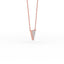 14K Gold Diamond Pave Triangle Necklace