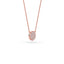 14K Gold Diamond Pave Disc Necklace