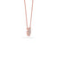 14K Gold Diamond Pave Disc Necklace