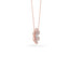 14K Gold Diamond Pave Flower Necklace