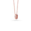 14K Gold Diamond Pave Circle Necklace