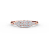 14K Solid Gold Diamond Micro Pave Ring