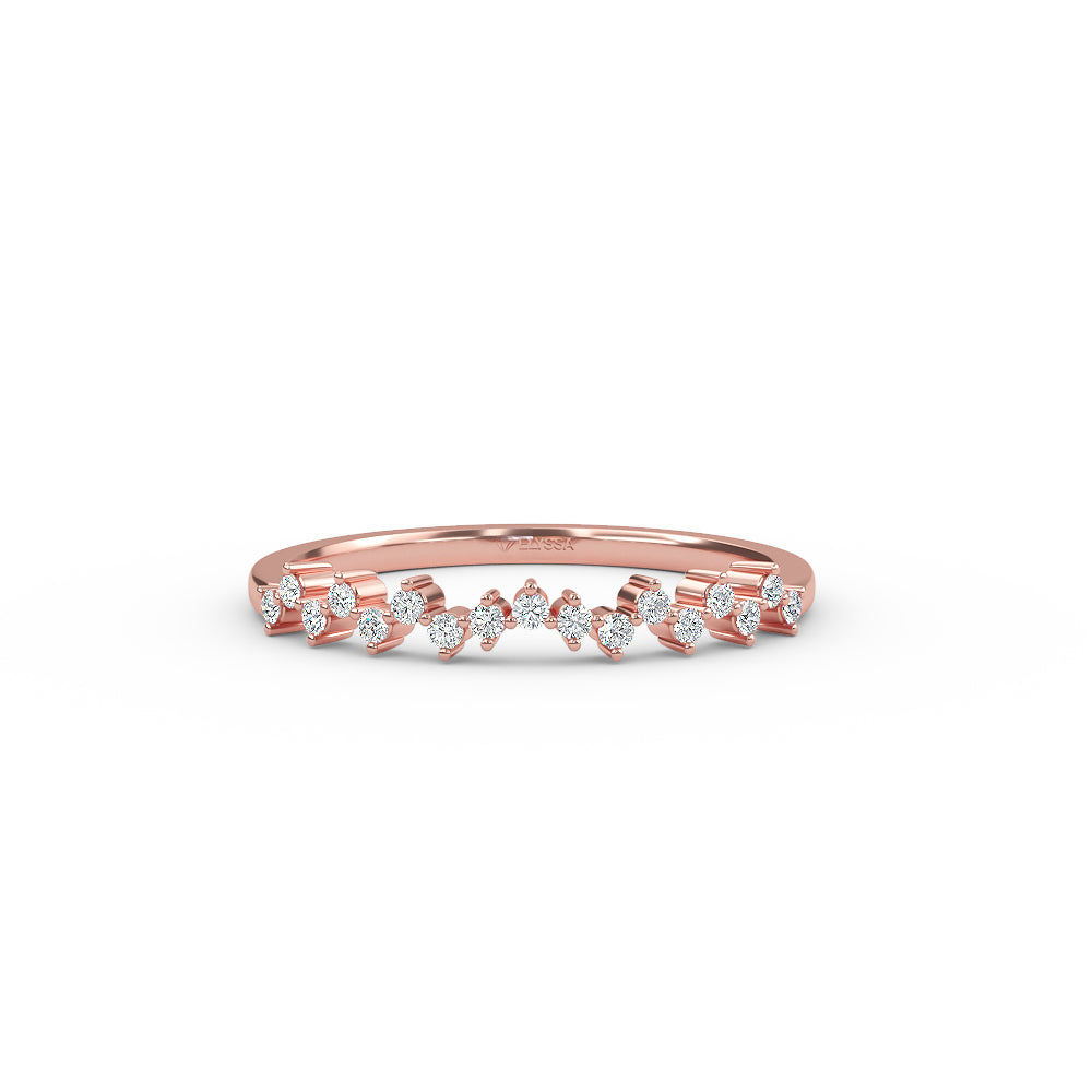 Half Eternity Diamond Wedding Band