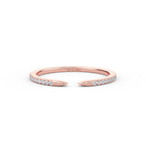 14K Gold Diamond Cuff Gold Ring