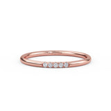 14K Gold Thin Diamond Minimalist Ring