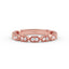 14K Gold Art Deco Round Diamond Wedding Band